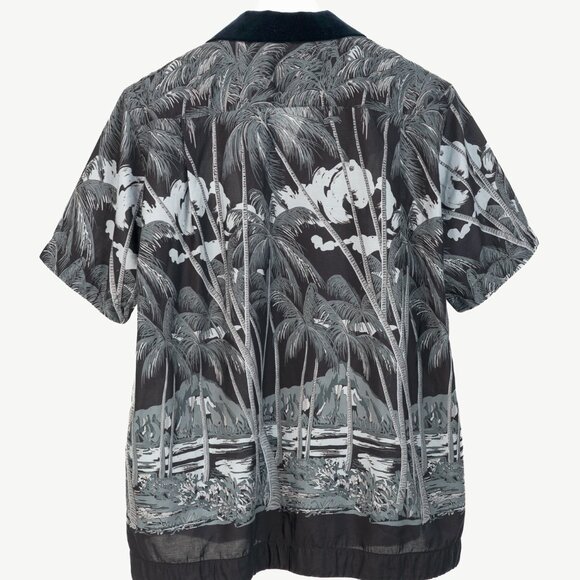 Sacai x Sun Surf Grey Diamond Head Tropical Shirt - Picture 3 of 15